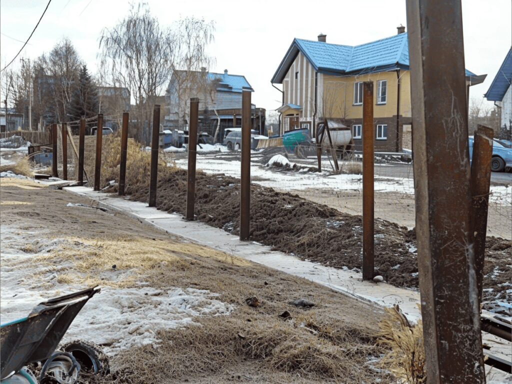 Участок без забора